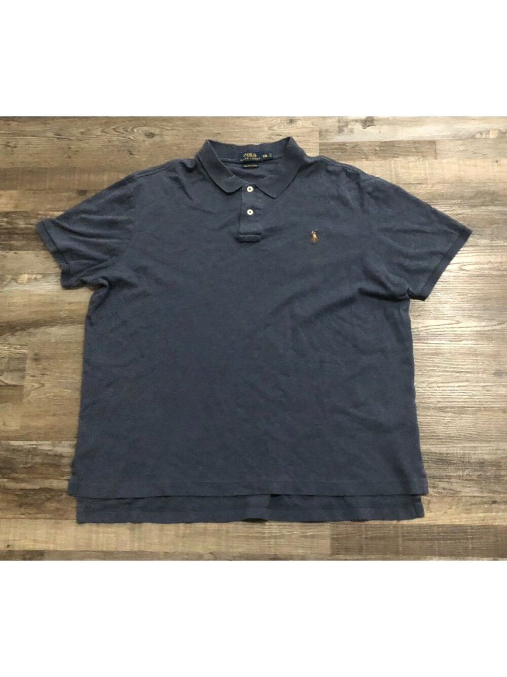 Polo Ralph Lauren Mens 2XL Blue Pima Soft Touch Cotton Polo Shirt